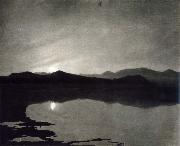 William Stott of Oldham Moonrise oil painting